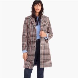 J. Crew Women's Checkered Blazer - Black, Red, White